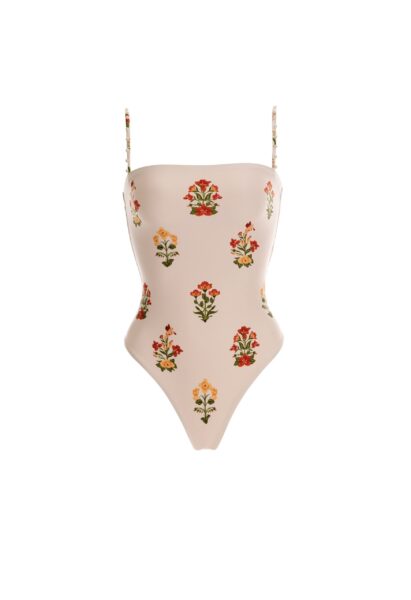 Agua by Agua Bendita Durazno Canna One Piece - Agua By Agua Bendita Beachwear - Artisanal Colombian Resort Wear at Luxury Shoes 