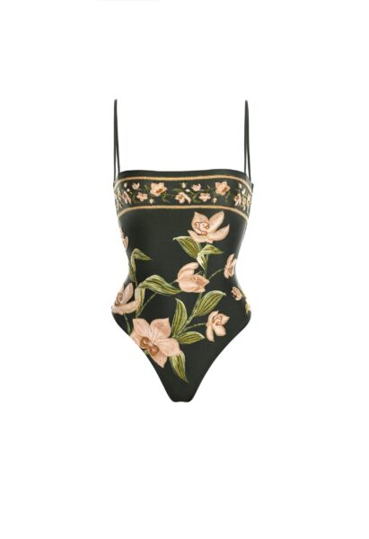 Agua by Agua Bendita Durazno Orquidea One Piece - Agua By Agua Bendita Beachwear - Artisanal Colombian Resort Wear at Luxury Shoes 