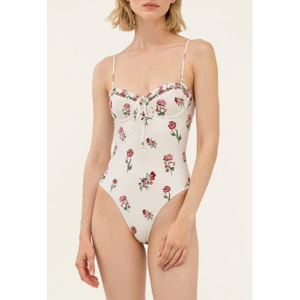 Agua by Agua Bendita Ébano Quebrada One Piece - Agua By Agua Bendita Beachwear - Artisanal Colombian Resort Wear at Luxury Shoes 
