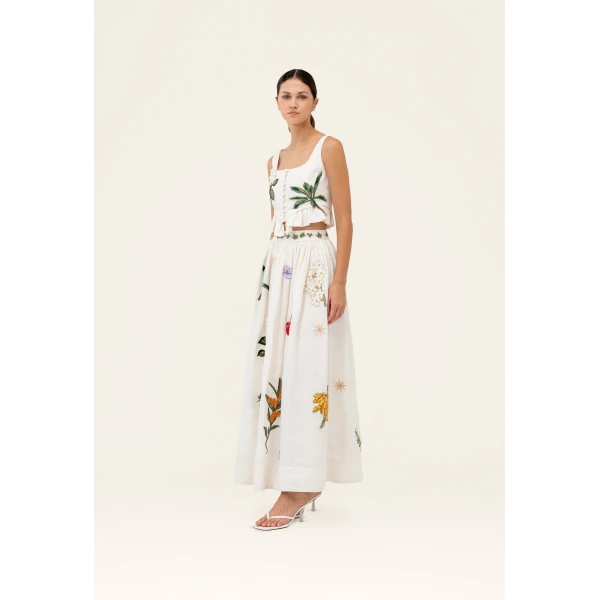 Agua by Agua Bendita Eslabon Wild Cropped Top - Agua By Agua Bendita Tops - Artisanal Colombian Resort Wear at Luxury Shoes 