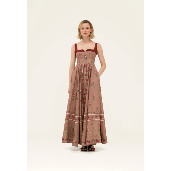 Agua by Agua Bendita Jaspe Quebrada Maxi Dress - Agua By Agua Bendita Dresses - Artisanal Colombian Resort Wear at Luxury Shoes 
