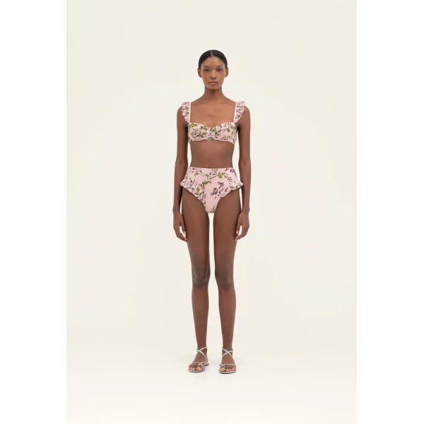 Agua by Agua Bendita Kiwi Wisteria Bikini Top - Agua By Agua Bendita Beachwear - Artisanal Colombian Resort Wear at Luxury Shoes 