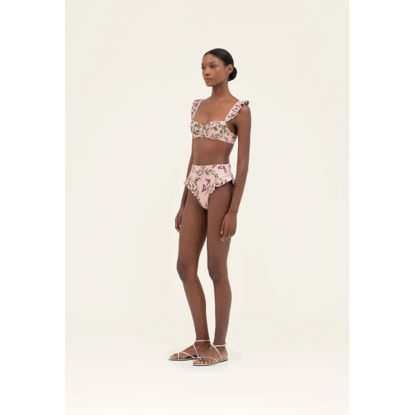 Agua by Agua Bendita Kiwi Wisteria Bikini Top - Agua By Agua Bendita Beachwear - Artisanal Colombian Resort Wear at Luxury Shoes 