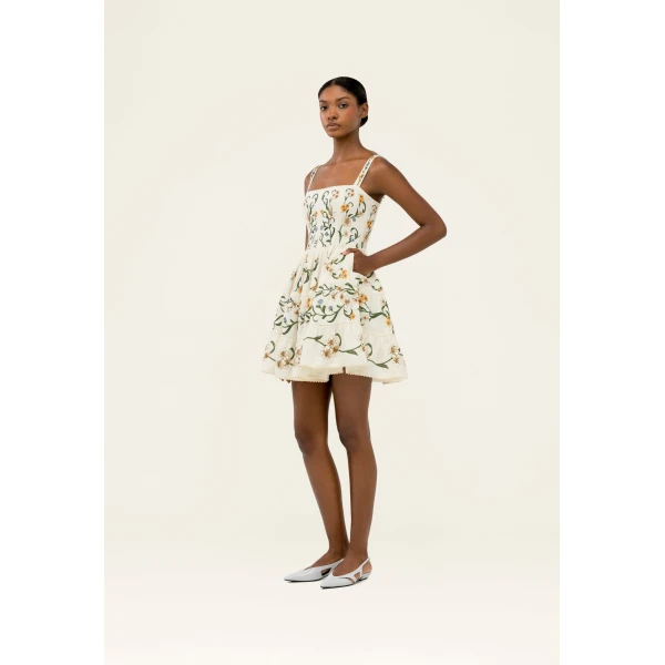 Agua by Agua Bendita Lima Laguna Mini Dress - Agua By Agua Bendita Dresses - Artisanal Colombian Resort Wear at Luxury Shoes 