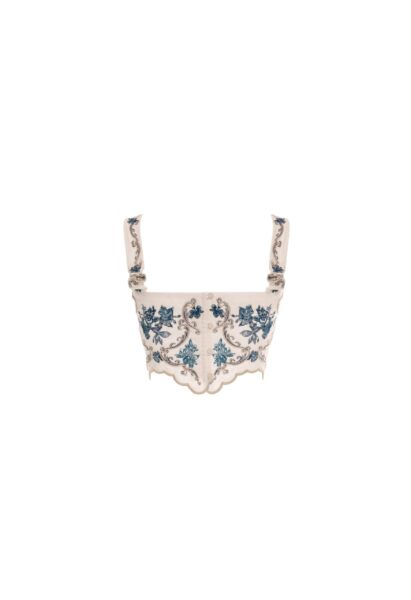 Agua by Agua Bendita Luciana Gloriosa Cropped Top - Agua By Agua Bendita Tops - Artisanal Colombian Resort Wear at Luxury Shoes 