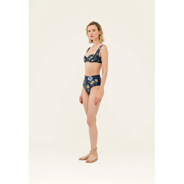 Agua by Agua Bendita Magenta Laguna Bikini Bottom - Agua By Agua Bendita Beachwear - Artisanal Colombian Resort Wear at Luxury Shoes 