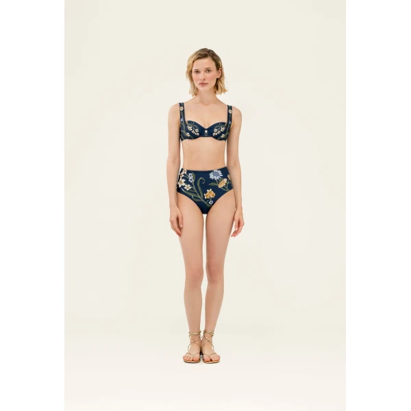 Agua by Agua Bendita Magenta Laguna Bikini Bottom - Agua By Agua Bendita Beachwear - Artisanal Colombian Resort Wear at Luxury Shoes 