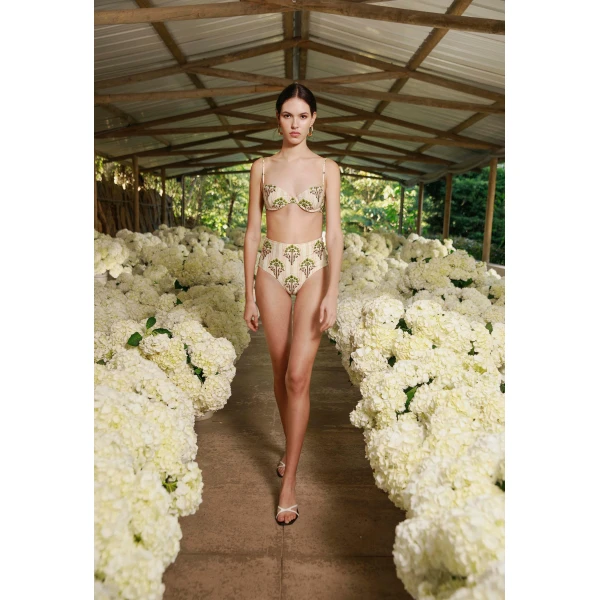 Agua by Agua Bendita Magenta Moriche Bikini Bottom - Agua By Agua Bendita Beachwear - Artisanal Colombian Resort Wear at Luxury Shoes 
