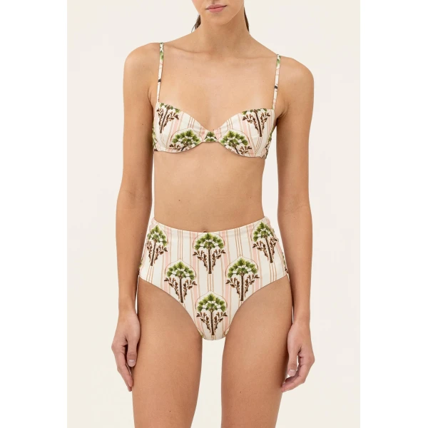 Agua by Agua Bendita Magenta Moriche Bikini Bottom - Agua By Agua Bendita Beachwear - Artisanal Colombian Resort Wear at Luxury Shoes 