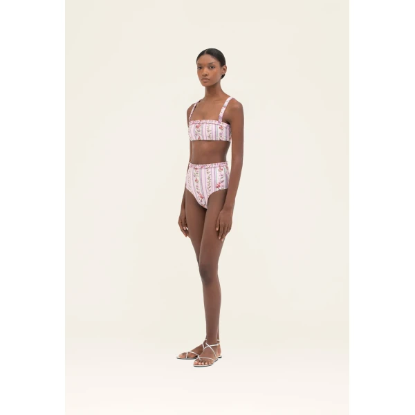 Agua by Agua Bendita Nopal Honeysuckle Bikini Bottom - Agua By Agua Bendita Beachwear - Artisanal Colombian Resort Wear at Luxury Shoes 