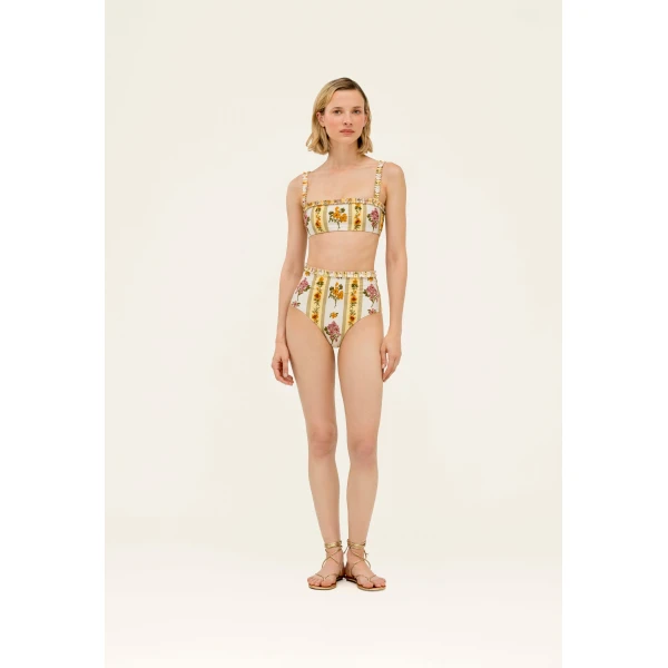 Agua by Agua Bendita Olmo Cordillera Bikini Top - Agua By Agua Bendita Beachwear - Artisanal Colombian Resort Wear at Luxury Shoes 