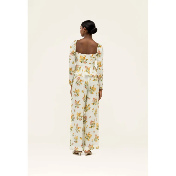 Agua by Agua Bendita Tota Cordillera Trousers - Agua By Agua Bendita Pants - Artisanal Colombian Resort Wear at Luxury Shoes 