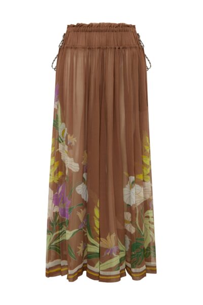 Alemais Alfie Ruched Pant  Sustainable Pants with Alemais print -  Luxury Handbags Australian Designer