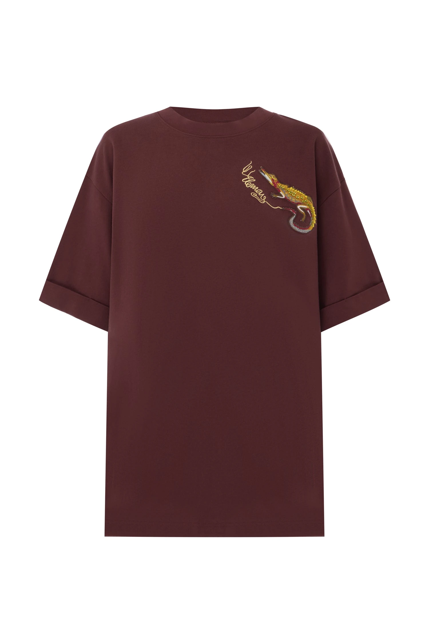 Camelia Embroidered Tee by Alemais - Tops Alemais Camelia Embroidered Tee Sustainable Tops with Alemais print - Luxury Handbags Australian Designer