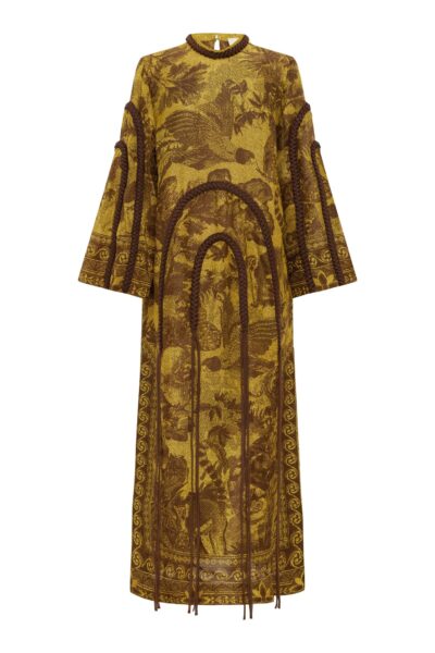 Alemais Charley Gown  Sustainable Dresses with Alemais print -  Luxury Handbags Australian Designer