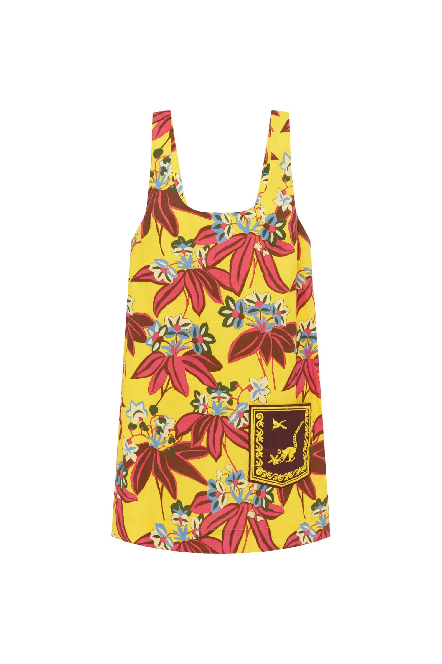 Leo Embroidered Mini Dress by Alemais - Dresses Alemais Leo Embroidered Mini Dress Sustainable Dresses with Alemais print - Luxury Handbags Australian Designer