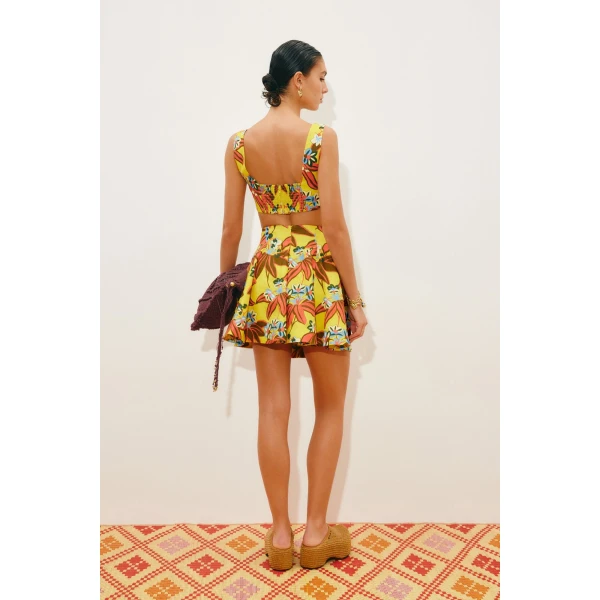Alemais Leo Top  Sustainable Tops with Alemais print -  Luxury Handbags Australian Designer