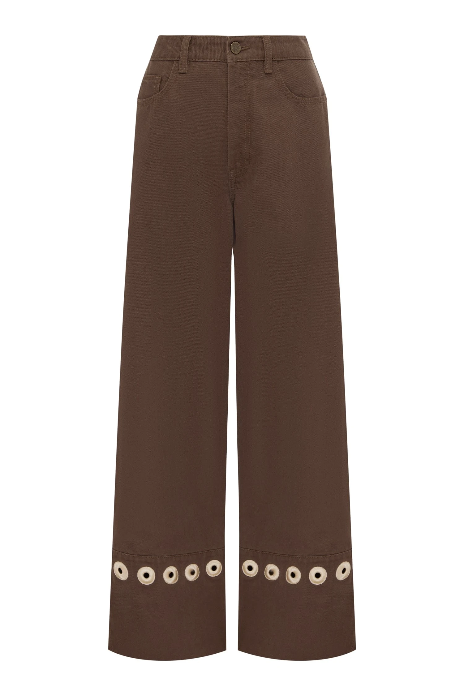 Tobe Denim Jean by Alemais - Pants Alemais Tobe Denim Jean Sustainable Pants with Alemais print - Luxury Handbags Australian Designer