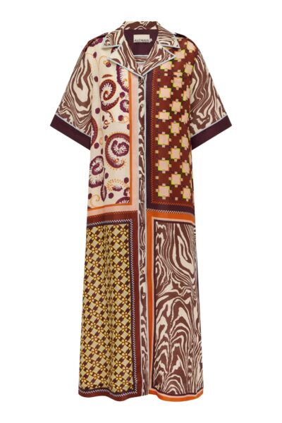 Alemais Wilson Shirtdress  Sustainable Dresses with Alemais print -  Luxury Handbags Australian Designer