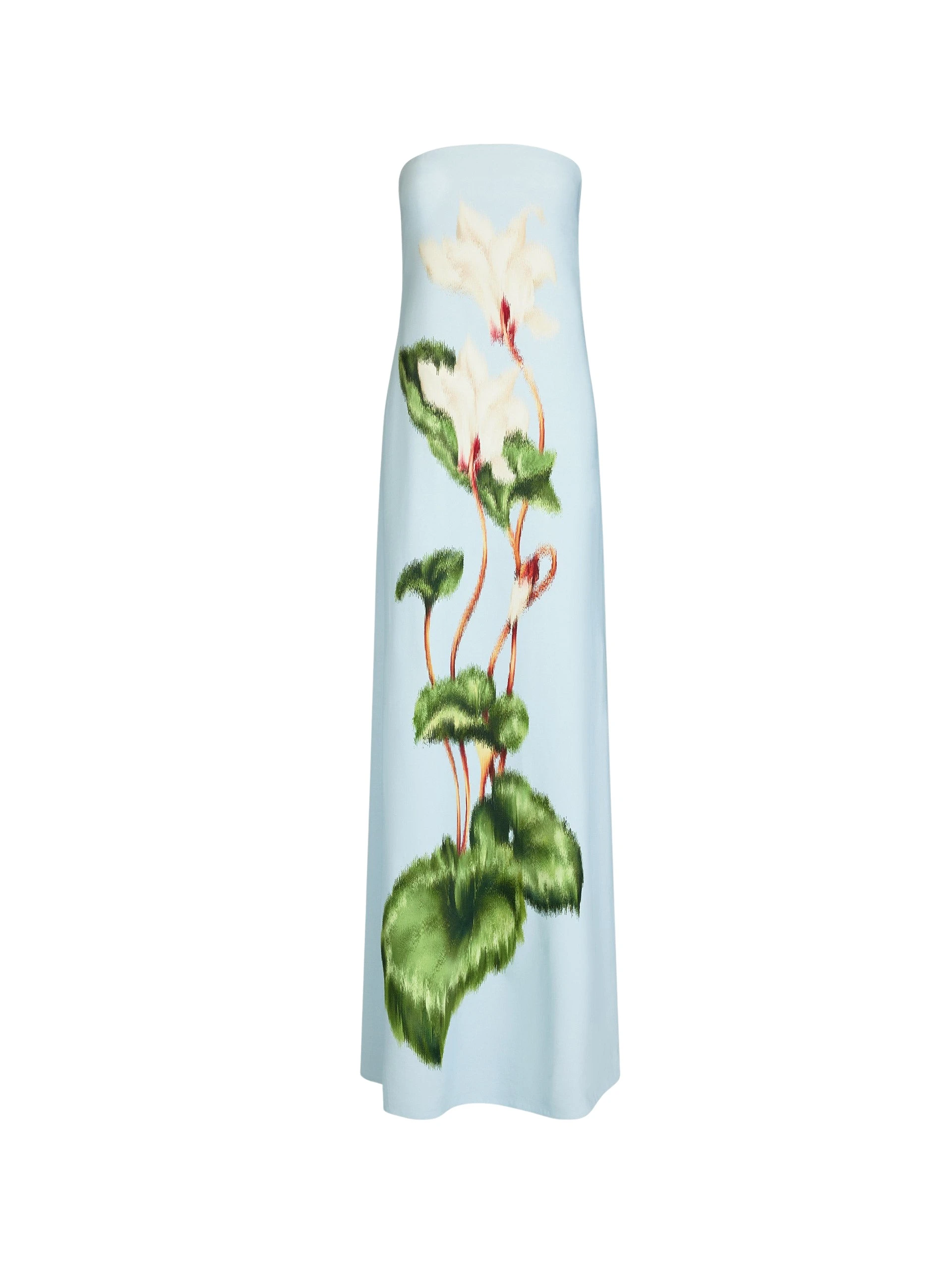 Chine-Cyclamen-Strapless-Gown-Oscar-de-la-Renta-Dresses36479_nobg Oscar de la Renta Chiné Cyclamen Strapless Gown - Dresses - American Luxury Evening Wear at Luxury Shoes