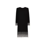 Oscar de la Renta Crystal Wave Embroidered Shift Dress - Dresses - American Luxury Evening Wear at Luxury Shoes 