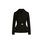 Oscar de la Renta Cyclamen Belt Tweed Jacket - Jackets - American Luxury Evening Wear at Luxury Shoes 