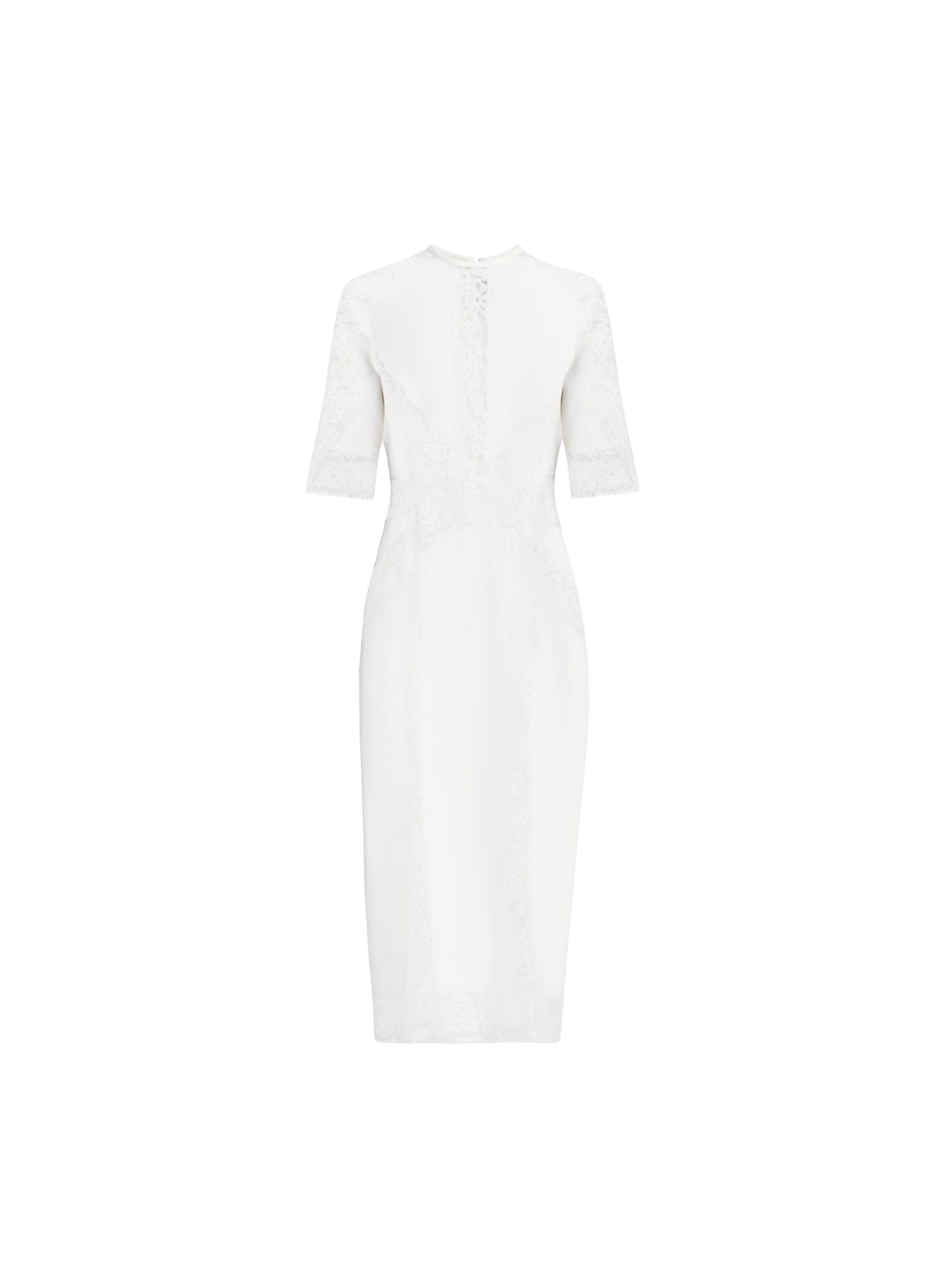 Elie Saab Cady And Lace Dress Elie Saab Cady And Lace Dress in White featuring – Luxury Designer Fashion at Luxury Shoes .