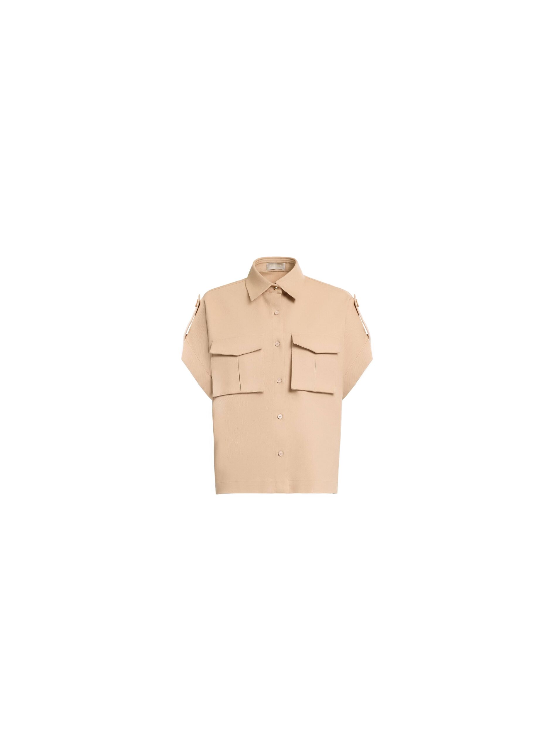 Elie Saab Drill Shirt Elie Saab Drill Shirt in Brown featuring – Luxury Designer Fashion at Luxury Shoes .