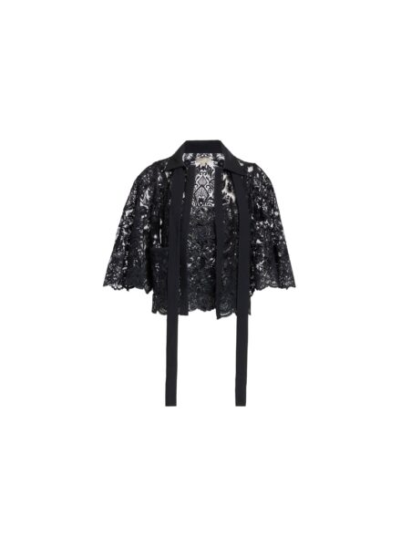 Elie Saab Sequin Embroidered Twin Set in Black featuring 43% Polyamide
