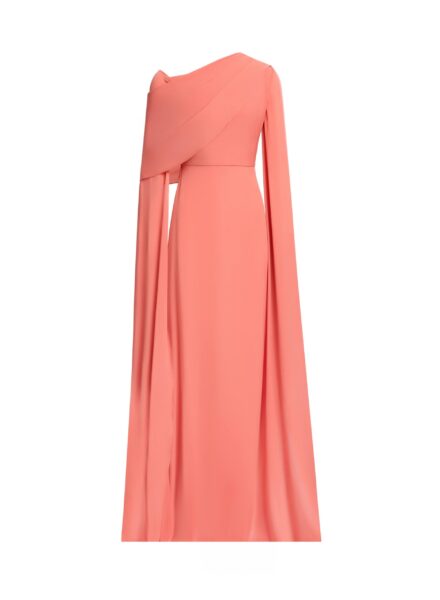 Elie Saab Silk Long Dress in Orange featuring 100% Silk – Luxury Designer Fashion at Luxury Shoes .