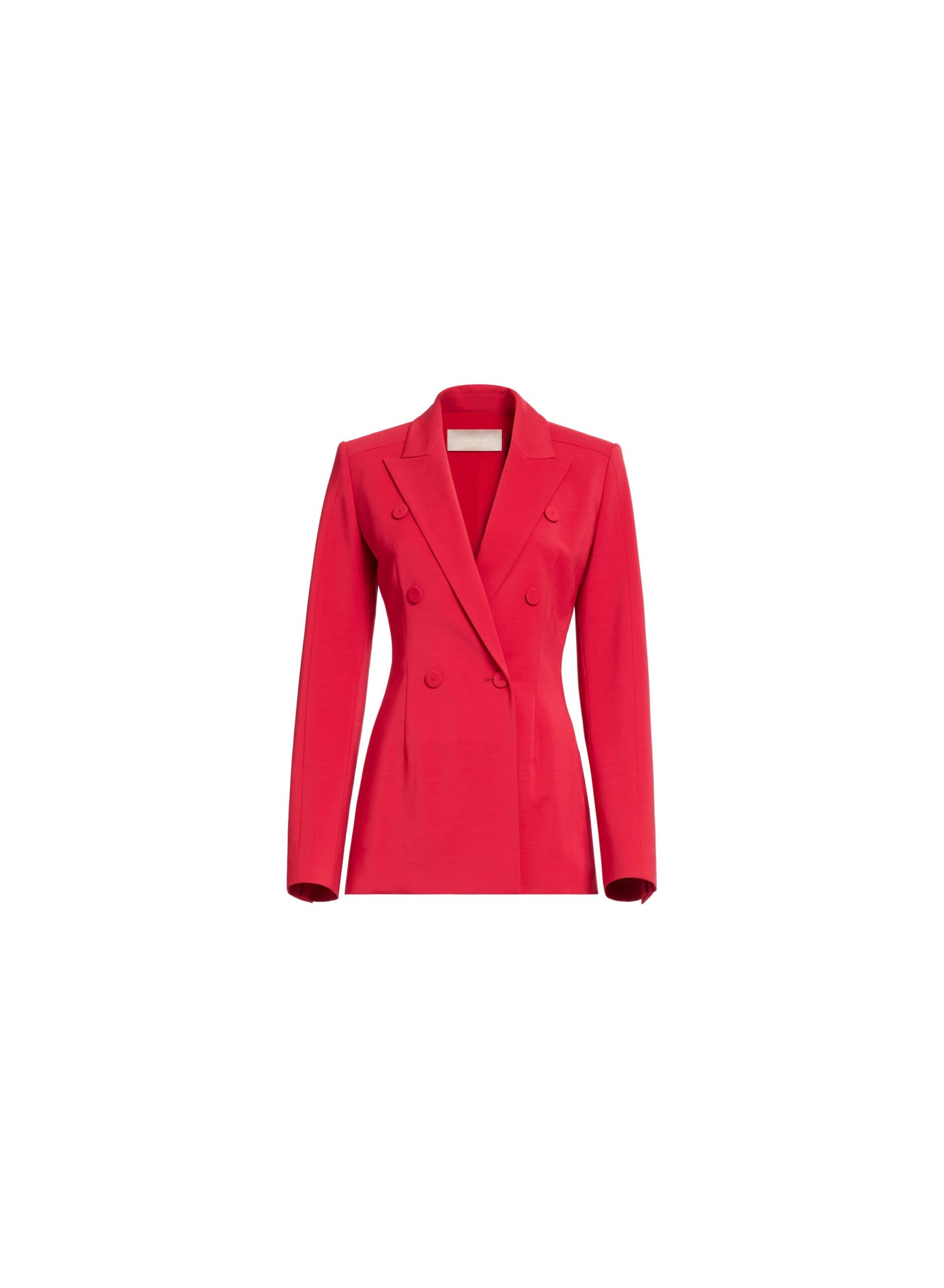 Elie Saab Tailored Cady Blazer Elie Saab Tailored Cady Blazer in Red featuring – Luxury Designer Fashion at Luxury Shoes .