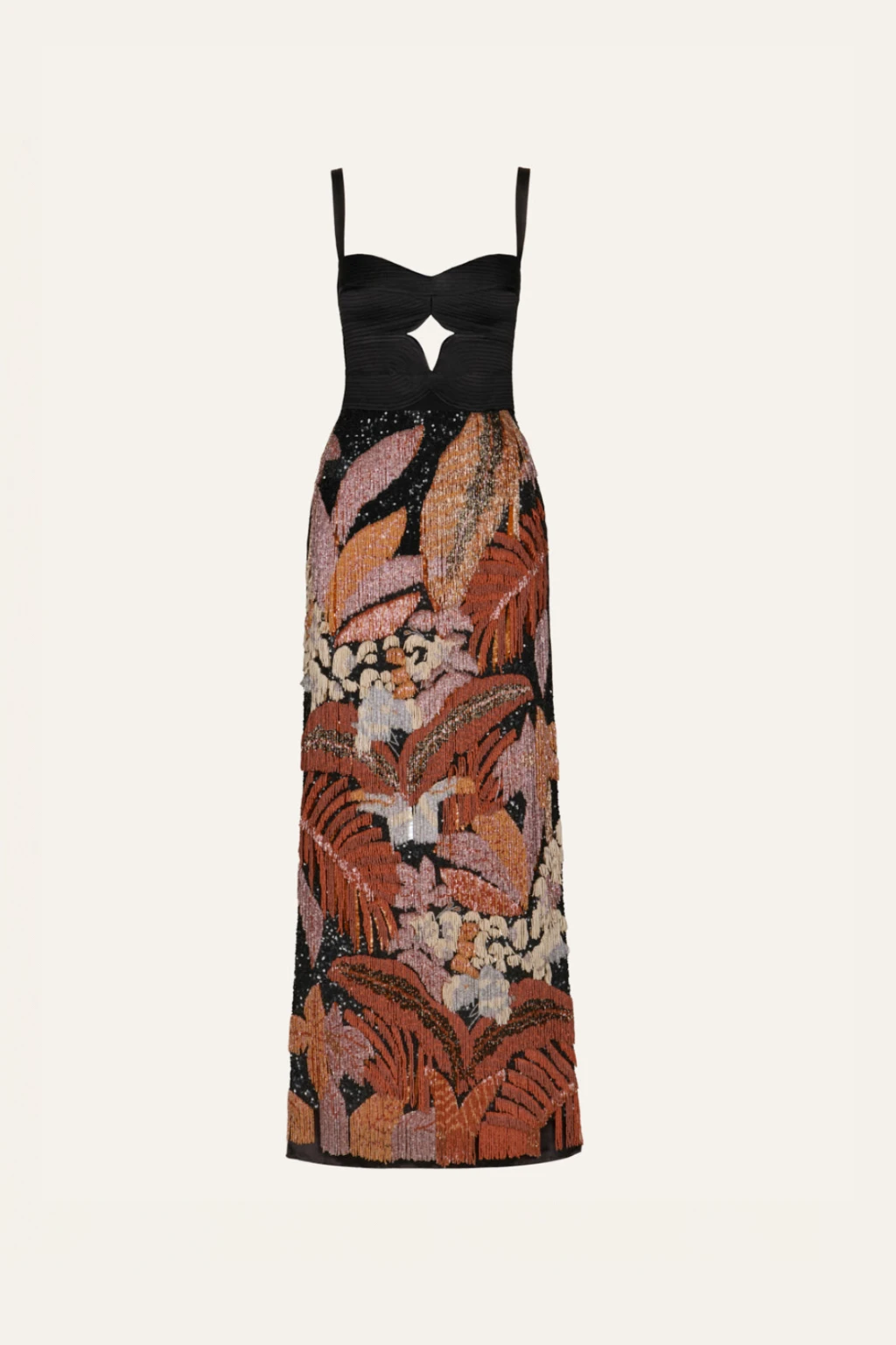 Taller Marmo Feather Dress | Luxury Shoes Taller Marmo Clay Tropical Heaven Dress - Dresses - Italian Luxury Evening Wear at Luxury Shoes