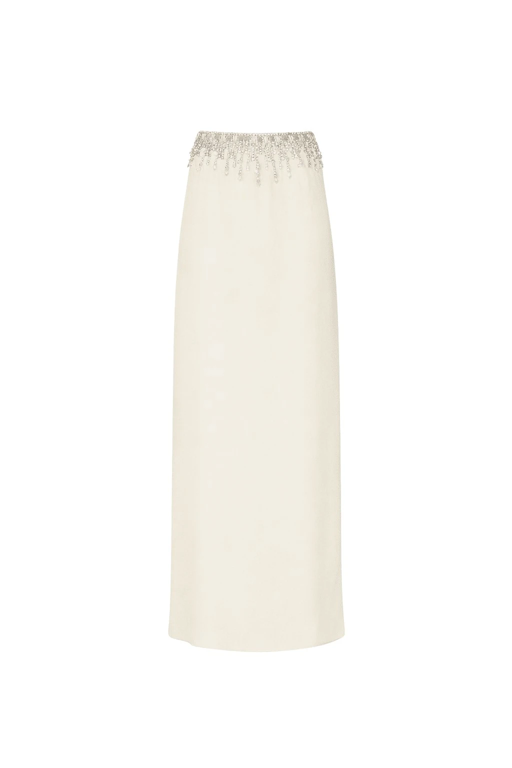 Lapointe-Georgette-Maxi-Skirt-With-Embroidery97161_nobg LAPOINTE Georgette Maxi Skirt With Embroidery - Ivory Skirts - New York Luxury Fashion at Luxury Shoes