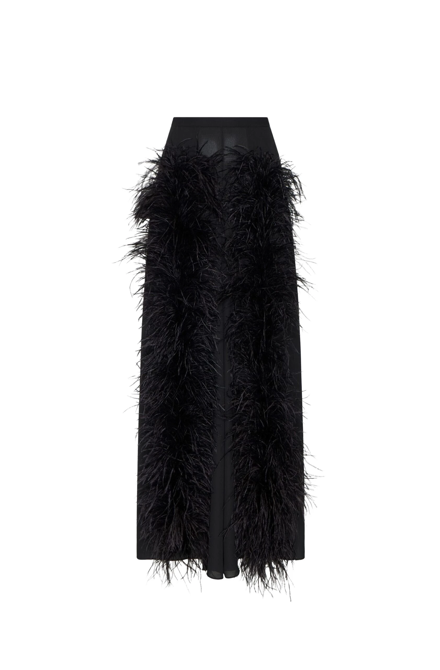 Lapointe-Lightweight-Georgette-Wide-Leg-Pant-With-Feathers-scaled16318_nobg LAPOINTE Lightweight Georgette Wide Leg Pant With Feathers - Black Pants - New York Luxury Fashion at Luxury Shoes