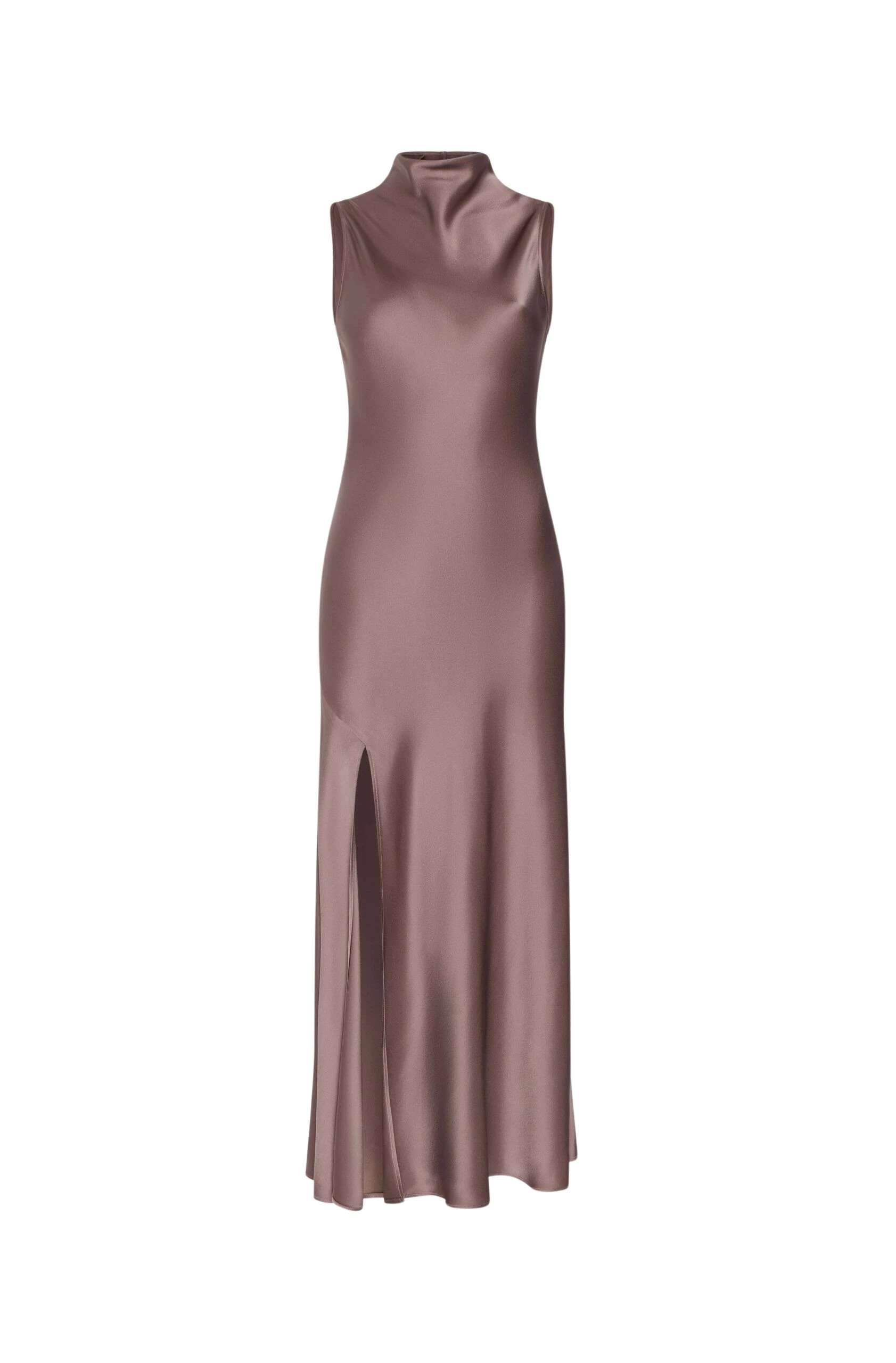 Lapointe-Satin-Drape-Neck-Sleeveless-Gown-scaled39190_nobg LAPOINTE Satin Drape Neck Sleeveless Gown - Brown Dresses - New York Luxury Fashion at Luxury Shoes