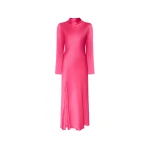Lapointe-Satin-Draped-Neck-Bias-Dress-scaled83583_nobg LAPOINTE Satin Draped Neck Bias Dress - Pink Dresses - New York Luxury Fashion at Luxury Shoes