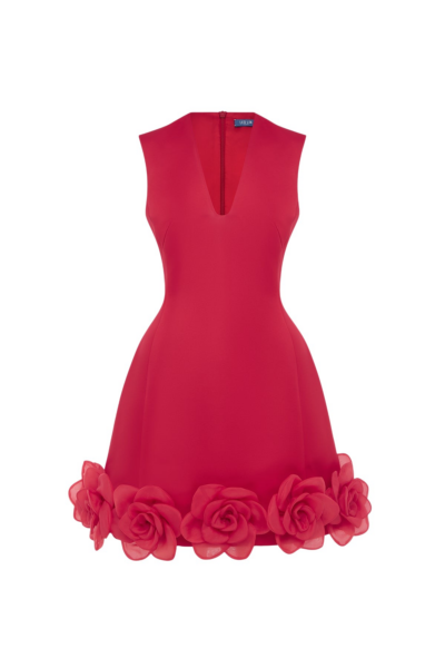 Leo Lin Bree V Neck Mini Dress - Leo Lin Dress - Australian Luxury Fashion - Shop at Luxury Shoes 