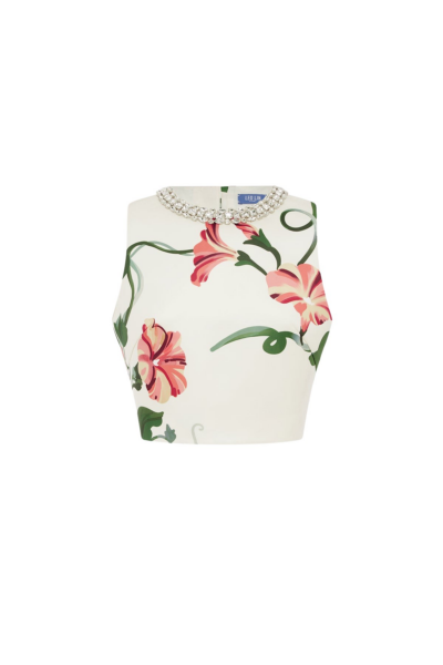 Leo Lin Iris Embellished Top - Leo Lin Dress - Australian Luxury Fashion - Shop at Luxury Shoes 