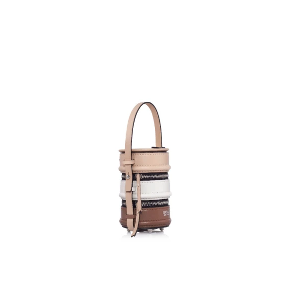 Nasha Mekraksavanich Baby Pinto | Almond - Nasha Multicolour - Architectural Luxury Bag at Luxury Shoes 