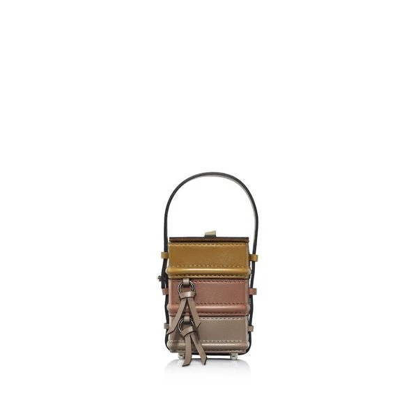 Nasha Mekraksavanich Baby Pinto Cube | Artichoke - Nasha Multicolour - Architectural Luxury Bag at Luxury Shoes 
