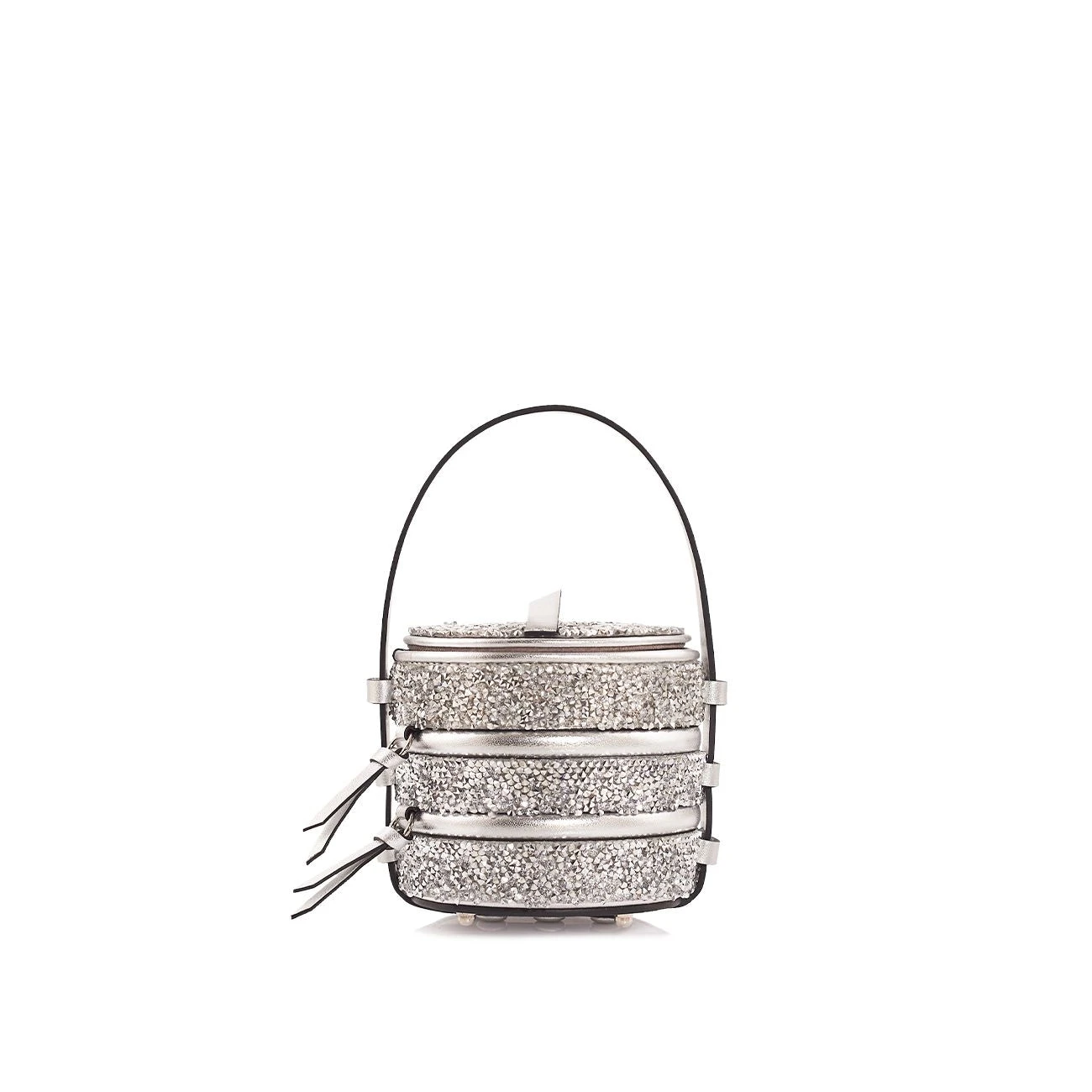 Nasha Mekraksavanich Baby Pinto Play | Silver Crystal - Nasha Silver - Architectural Luxury Bag at Luxury Shoes Nasha Mekraksavanich Baby Pinto Play | Silver Crystal - Nasha Silver - Architectural Luxury Bag at Luxury Shoes
