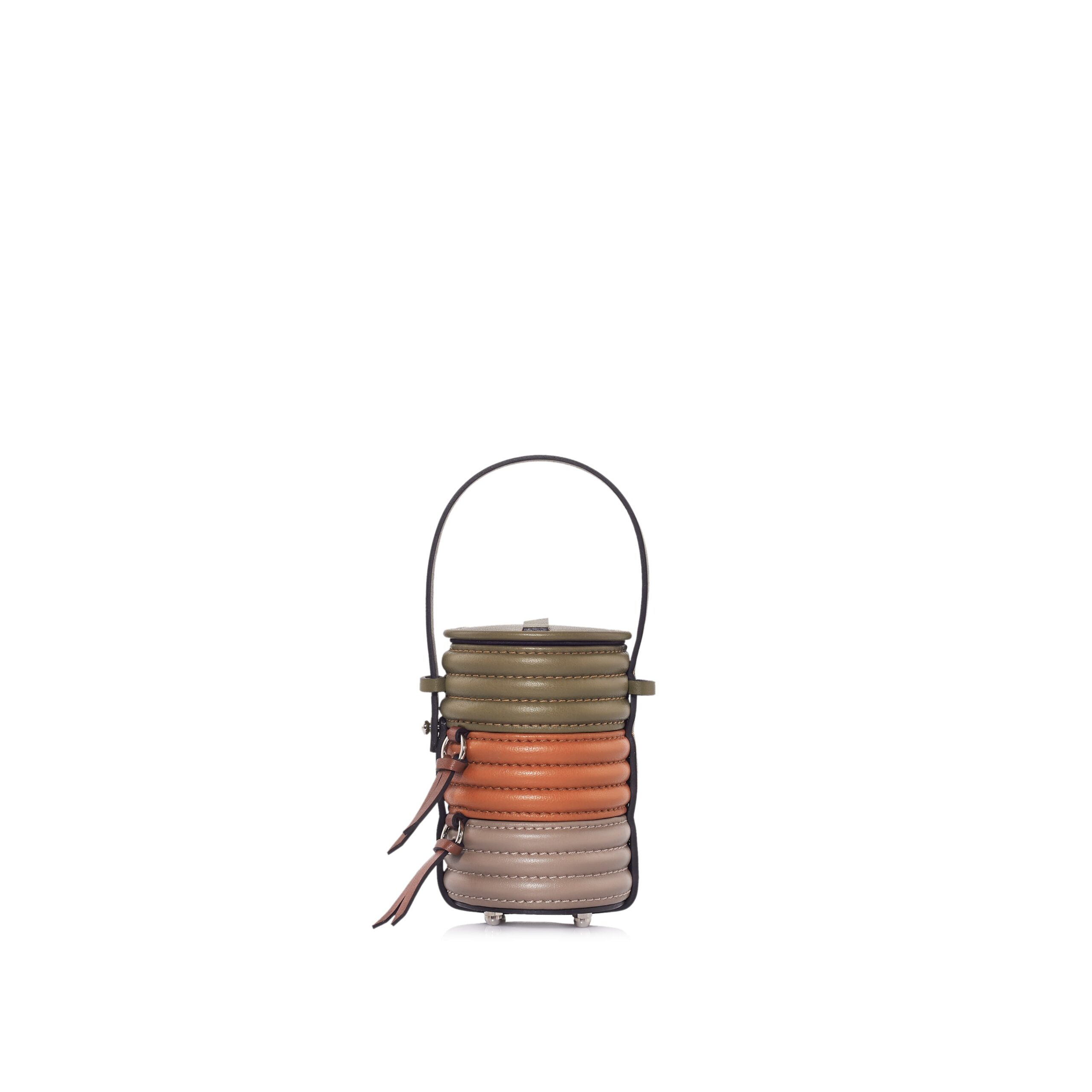 Nasha Mekraksavanich Baby Pinto Roll | Tangerine - Nasha Multicolour - Architectural Luxury Bag at Luxury Shoes Nasha Mekraksavanich Baby Pinto Roll | Tangerine - Nasha Multicolour - Architectural Luxury Bag at Luxury Shoes