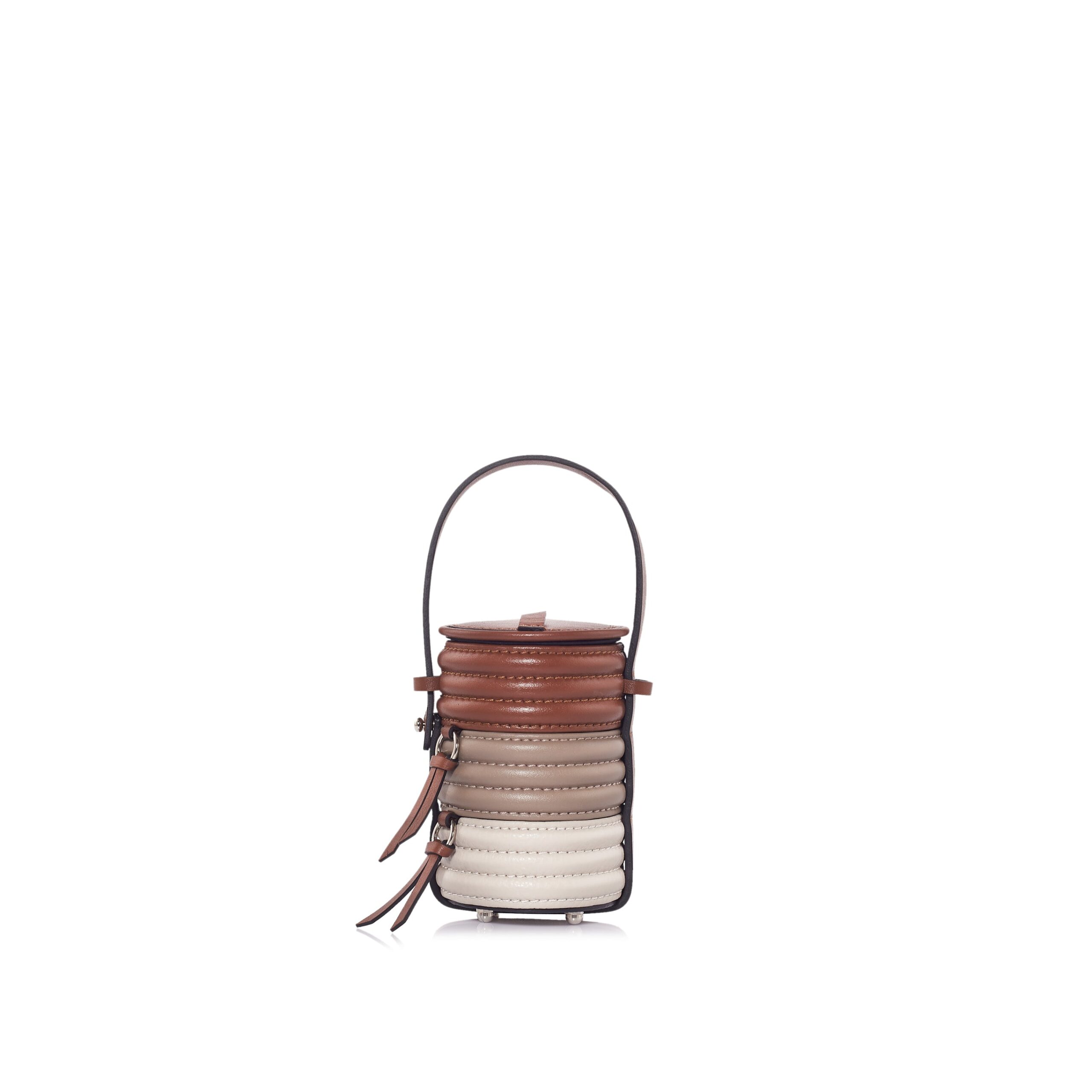 Nasha Mekraksavanich Baby Pinto Roll | Truffle - Nasha Multicolour - Architectural Luxury Bag at Luxury Shoes Nasha Mekraksavanich Baby Pinto Roll | Truffle - Nasha Multicolour - Architectural Luxury Bag at Luxury Shoes