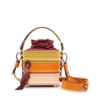 Nasha Mekraksavanich Pinto Cube (L) | Grape - Nasha Multicolour - Architectural Luxury Bag at Luxury Shoes 