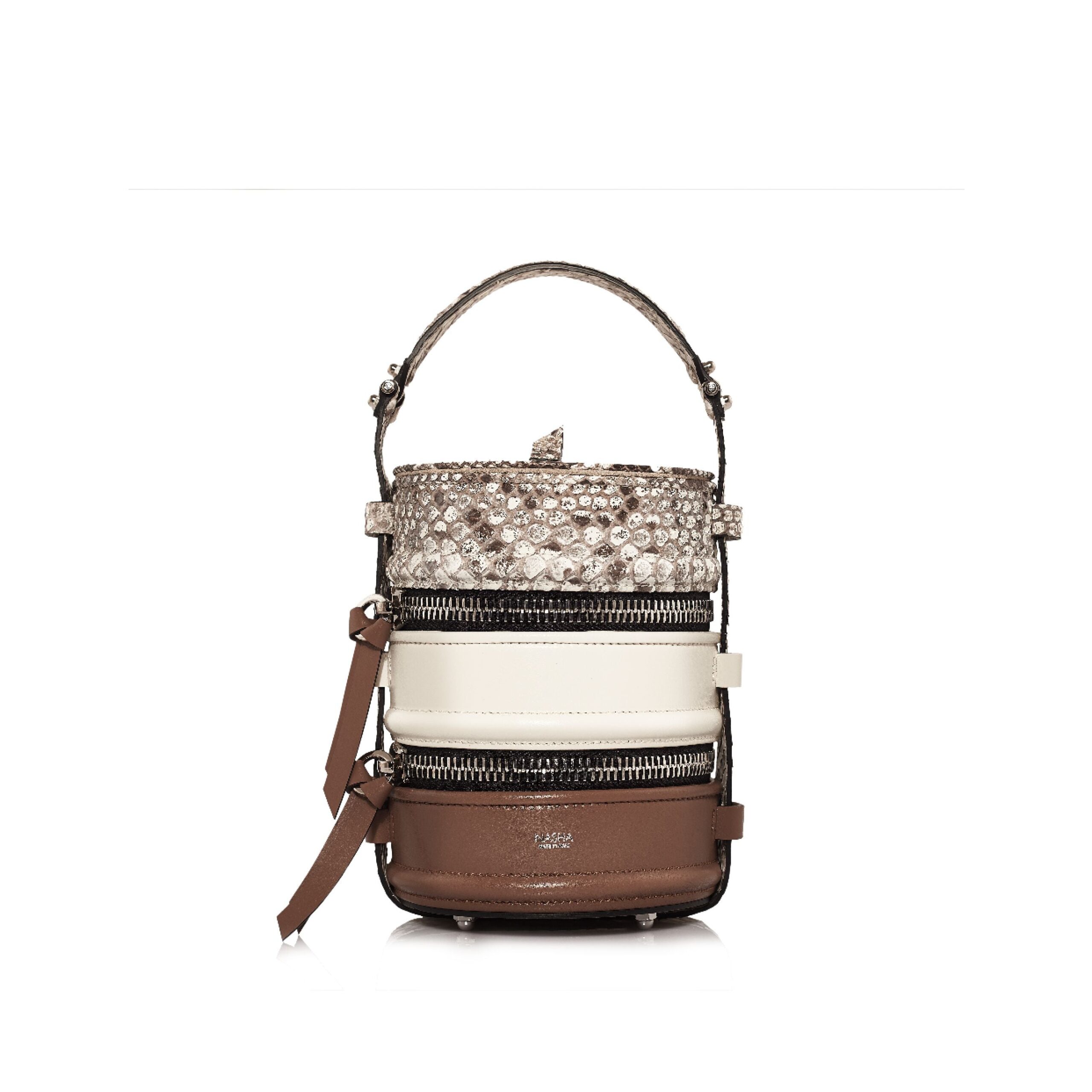 Nasha Mekraksavanich Pinto Exotic | Almond - Nasha Multicolour - Architectural Luxury Bag at Luxury Shoes Nasha Mekraksavanich Pinto Exotic | Almond - Nasha Multicolour - Architectural Luxury Bag at Luxury Shoes