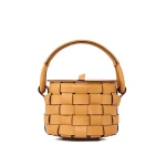 Nasha Mekraksavanich Pinto Play Woven | Honey - Nasha Yellow - Architectural Luxury Bag at Luxury Shoes 