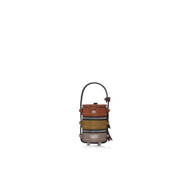 Nasha Mekraksavanich Tiny Pinto | Trio Brick - Nasha Multicolour - Architectural Luxury Bag at Luxury Shoes 