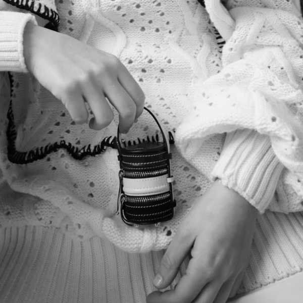 Nasha Mekraksavanich Tiny Pinto | Trio Brick - Nasha Multicolour - Architectural Luxury Bag at Luxury Shoes 