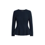 Oscar de la Renta Peplum Wool-Blend Jacket - Jackets - American Luxury Evening Wear at Luxury Shoes 