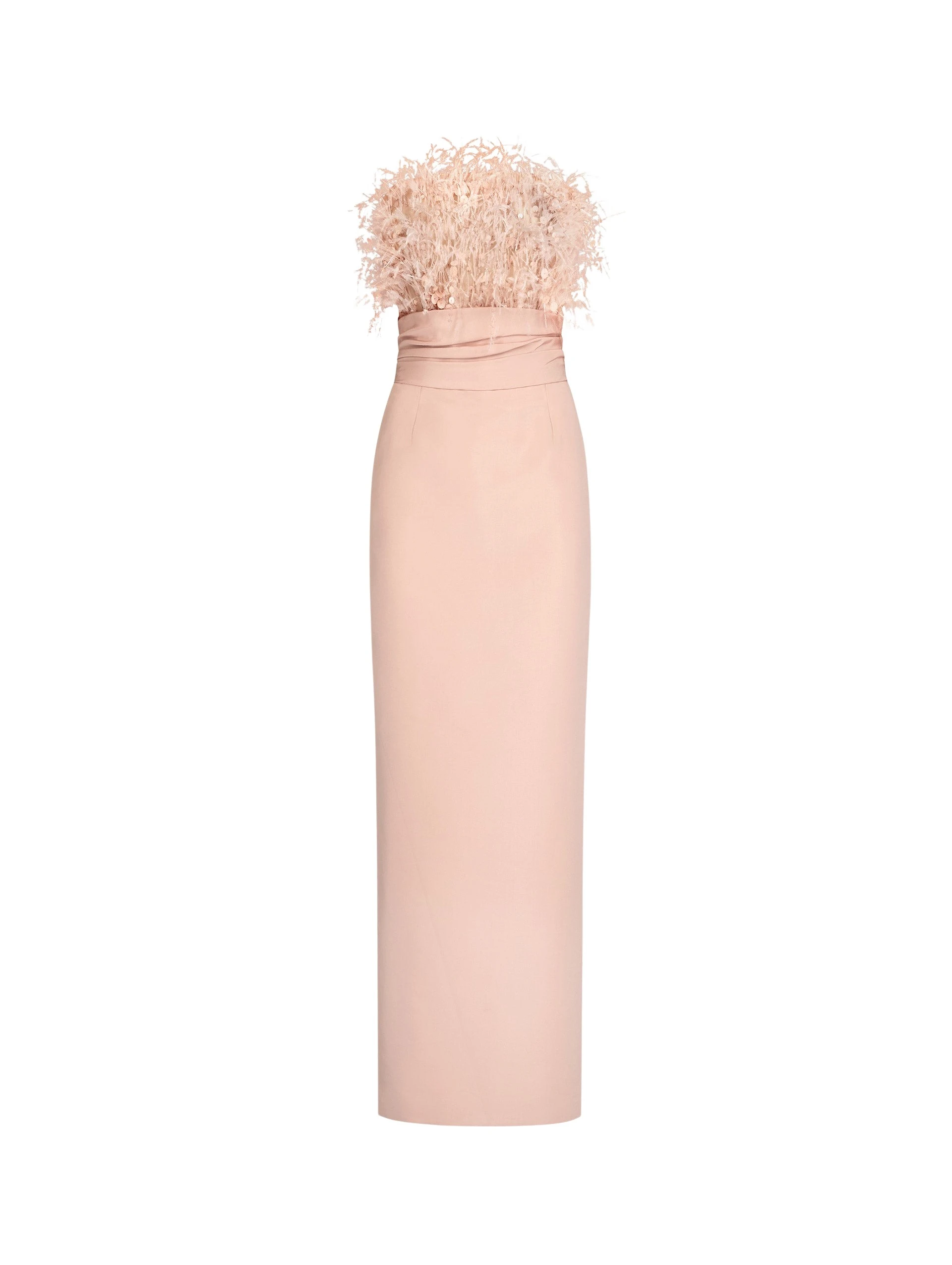 Point-dEsprit-Feather-Embroidered-Gown-Oscar-de-la-Renta-Dresses70335_nobg Oscar de la Renta Point d’Esprit Feather Embroidered Gown - Dresses - American Luxury Evening Wear at Luxury Shoes